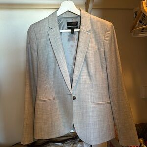 J Crew Light Grey Super 120 Jacket